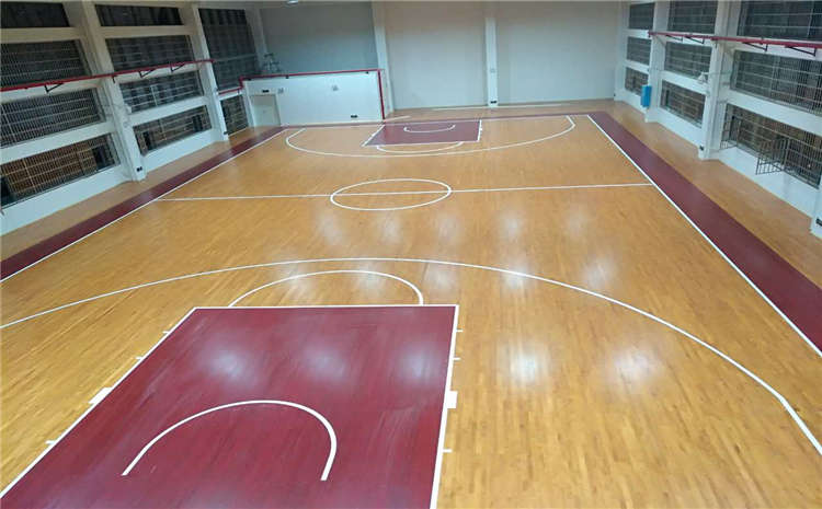 雙層龍骨結(jié)構(gòu)羽毛球館木地板價格