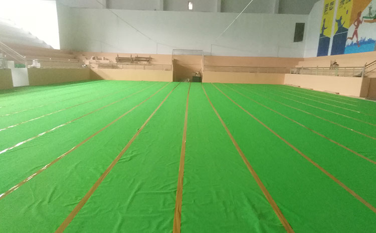 海南企口實木運動地板圖片