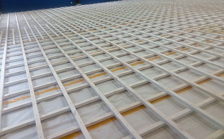 訓練館體育館木地板結構