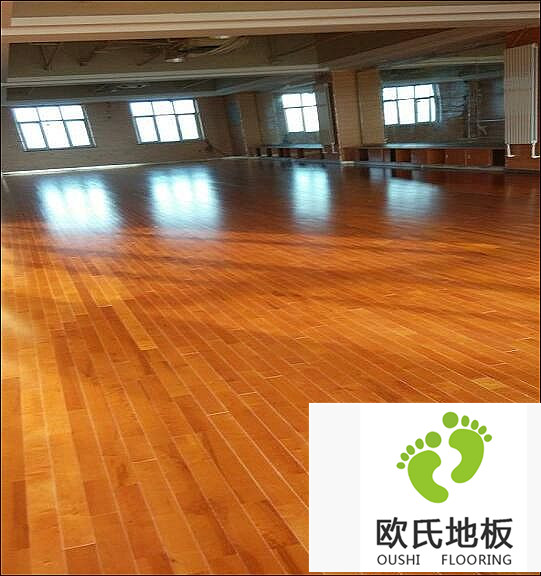 舞蹈木地板工程案例-新疆百銘教育