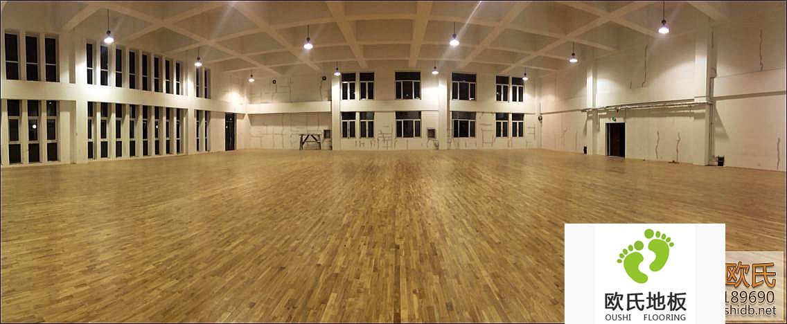 籃球場木地板施工案例-石家莊太行小學