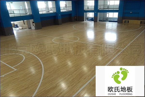 山西運(yùn)動(dòng)木地板：陽(yáng)泉市城區(qū)行政審批服務(wù)中心 籃球館地板案例