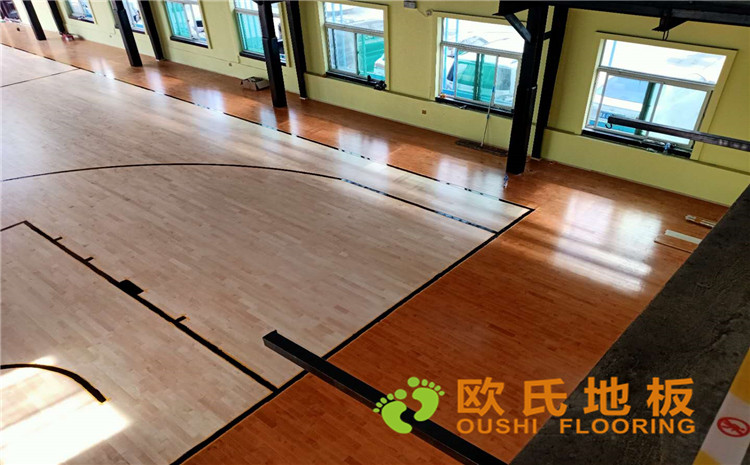 山西太原市寇莊北街5-1號(hào)籃球館木地板案例