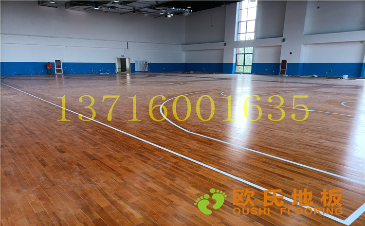 江蘇宿遷富民路學(xué)校體育館木地板案例